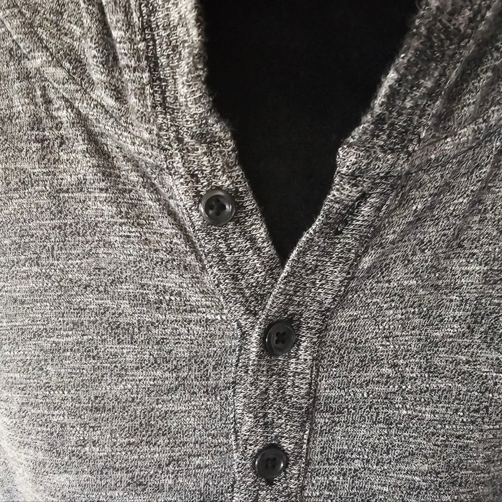 Express Gray Hooded Sweatshirt Lightweight Comfort - Picture 3 of 5